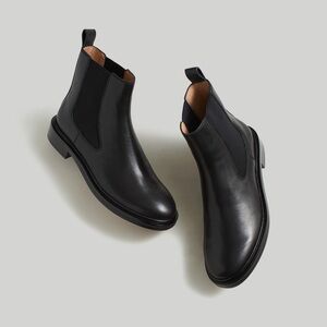 MADEWELL Chelsea leather boots black